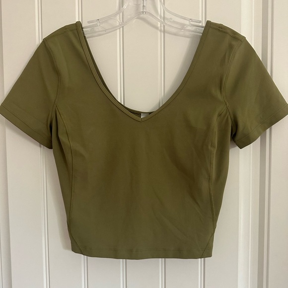 lululemon athletica Tops - Lululemon Align Crop Tee BRZG NWT